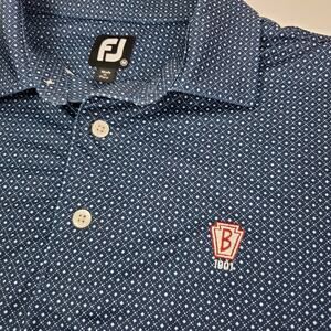 FootJoy polo Men's M Floral print Golf polo short sleeve shirt polyester blend